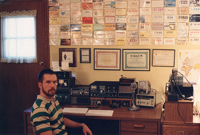 [The W1JA shack, Suwanee, Ga., Jan. 1990]